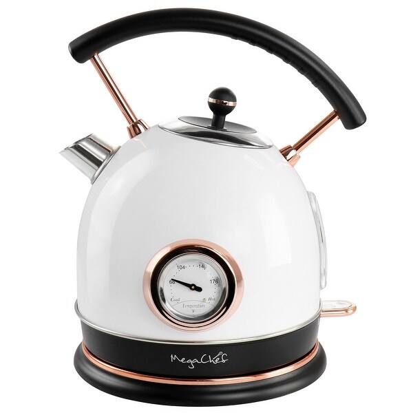 MegaChef 1.8 Liter Half Circle Electric Tea Kettle with Thermostat