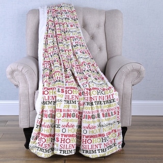 Decorative Throw Blanket w/ Sherpa