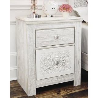 Signature Design by Ashley Paxberry Antiqued Woodgrain 2-drawer Nightstand
