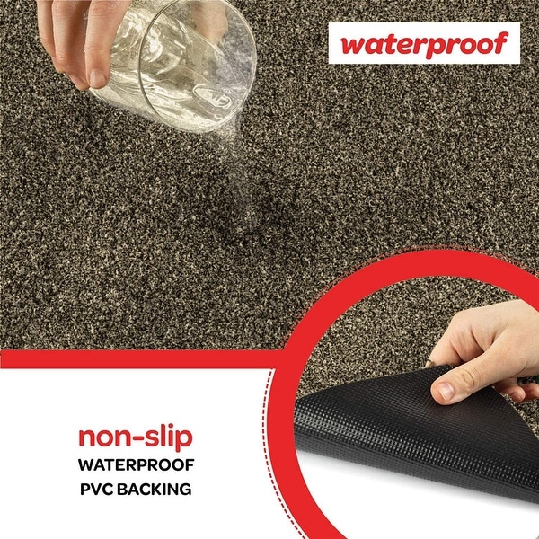 Kaluns Runner Rug, Absorbent Rug Runner, Non Slip PVC Waterproof Backing, Machine Washable 2'x6' Runner - 14.9 x 12.2