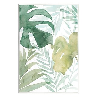 Stupell Layered Tropical Botanical Leaves Wall Plaque Art by Grace Popp