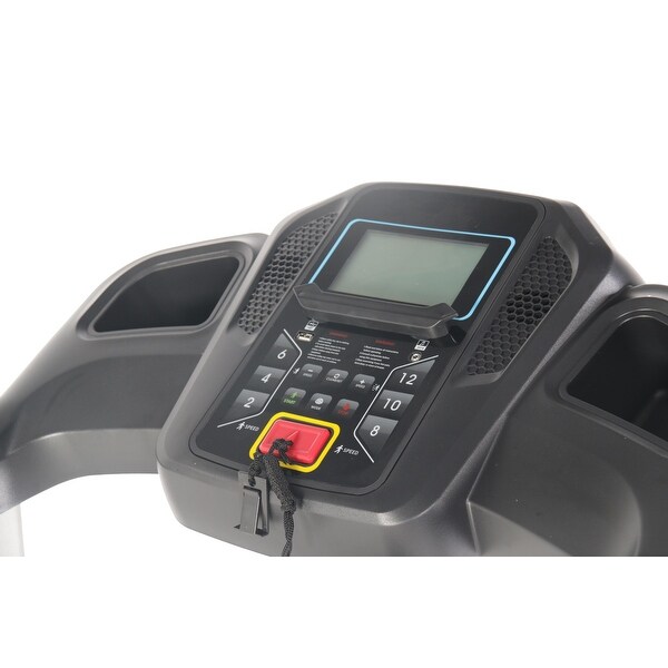 Folding Treadmill 2.5Hp 12Km/H, Foldable Home Fitness Equipment With Lcd For Walking & Running, Cardio Exercise Machine