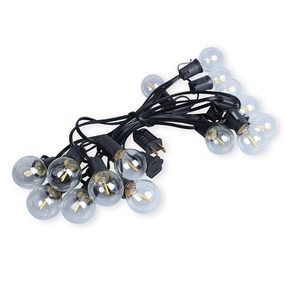 LEDPAX 50-Light 50 ft. Indoor and Outdoor LED String Light, Black - 50 Foot