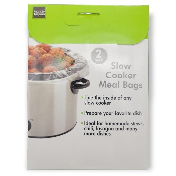 Handy Housewares Disposable Slow Cooker Liner Mess Saver Bags - Fits 3 to 8.5 Qt Round or Oval Pots
