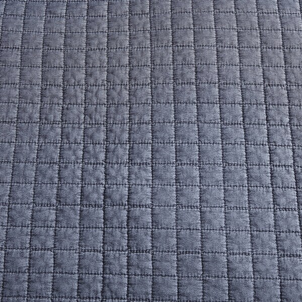 City Scene Cloud Solid Charcoal Quilt Set