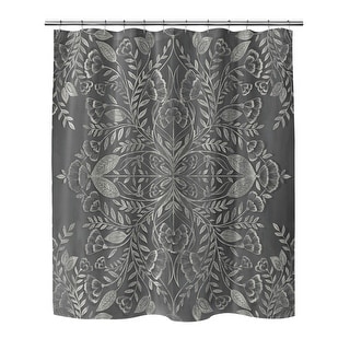NOELANI GREY Shower Curtain By Kavka Designs