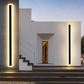 Immense Outdoor Modern Linear Wall Lamp