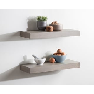 Kate and Laurel Havlock Wood Shelf Set
