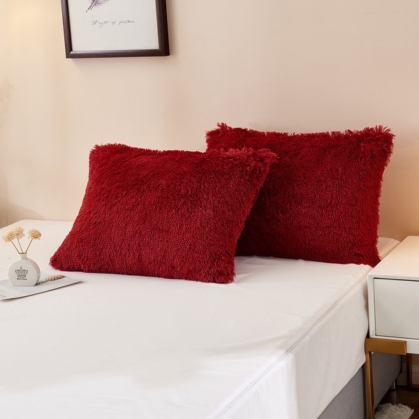 3 Piece Fluffy Shagy Comforter Set