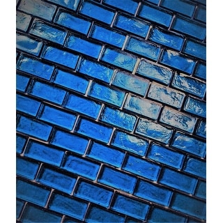 Miseno BLDFFL0102 Swimming Pool - 1" x 2" Rectangle Floor and Wall - Ocean Blue