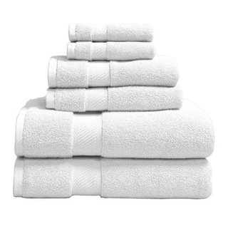 Soft and Plush Bath Towel Set - 100 Percent Cotton - 6-Piece - N/A