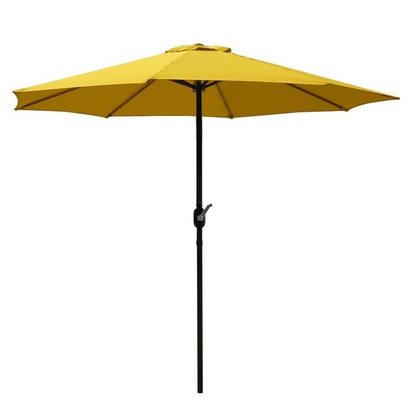 9Ft Patio Umbrella Outdoor Umbrella with Adjustable Crank