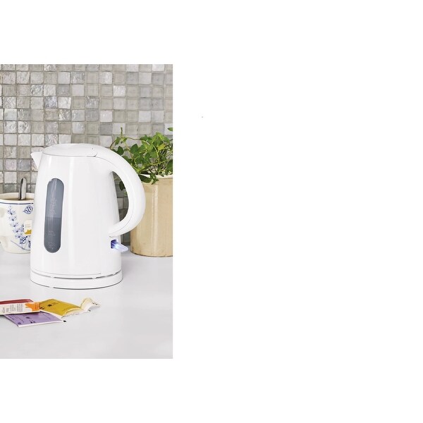 1.7 Liter Plastic Electric Kettle, White
