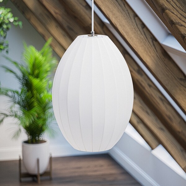 Petton White 1 Light Swag Pendant