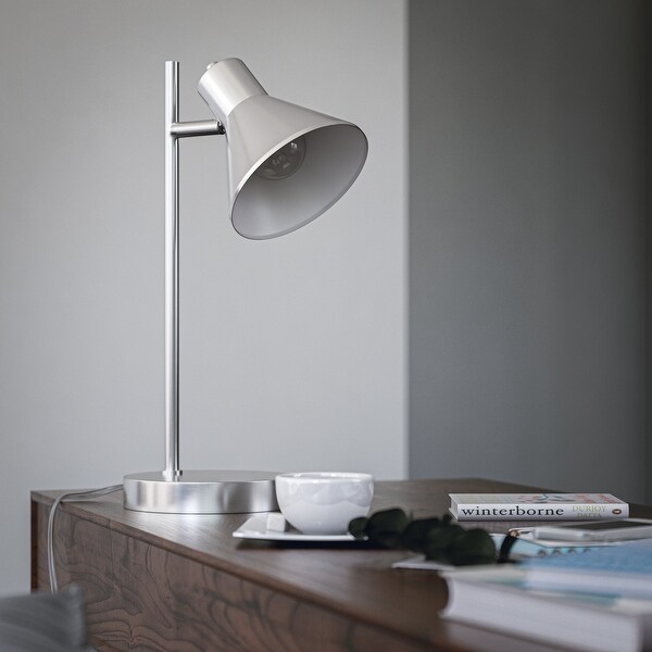 Poplar Brushed Steel Desk Lamp
