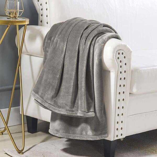 lannel Fleece Throw Blanket for Chair, Sofa, Couch, Camping