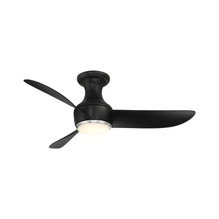 Corona 3-Blade Smart FlushMount Ceiling Fan 44in 3000K LED & Remote - N/A