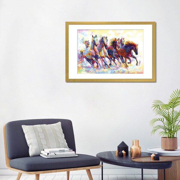 iCanvas "Wild Horses Running" by Leon Devenice