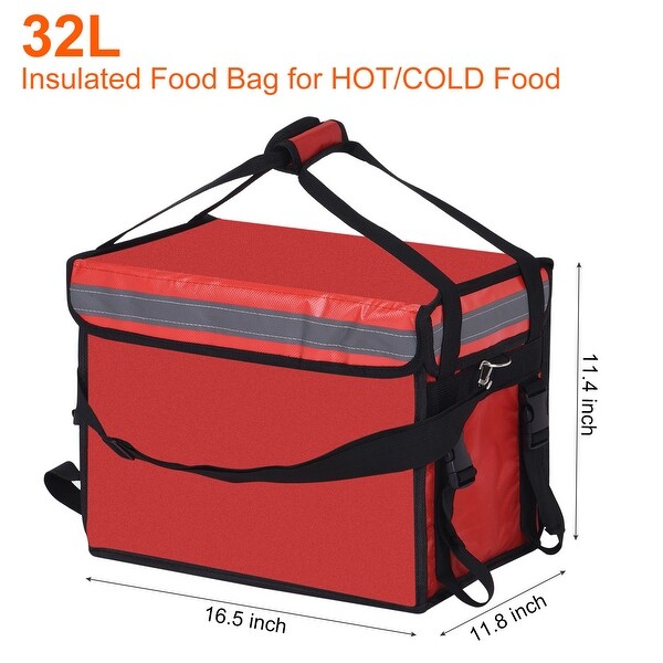 32L Food Delivery Insulated Bag Catering Thermal Bag Take-away Bag