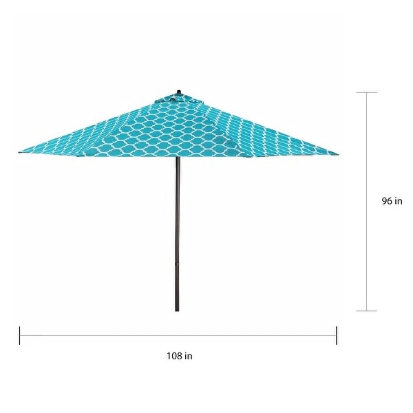 Lauren & Company Moroccan Pattern 9-foot Patio Umbrella