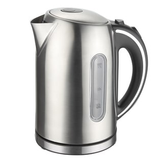 MegaChef 1.7Lt. Stainless Steel Kettle with Electric Heating Base