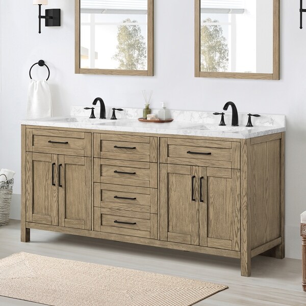 Ove Decors Tahoe VI 72-in. Bathroom Vanity in Water Oak