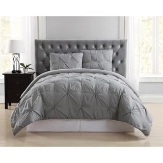 Truly Soft Pinch Pleat Solid 3 Piece Duvet Set