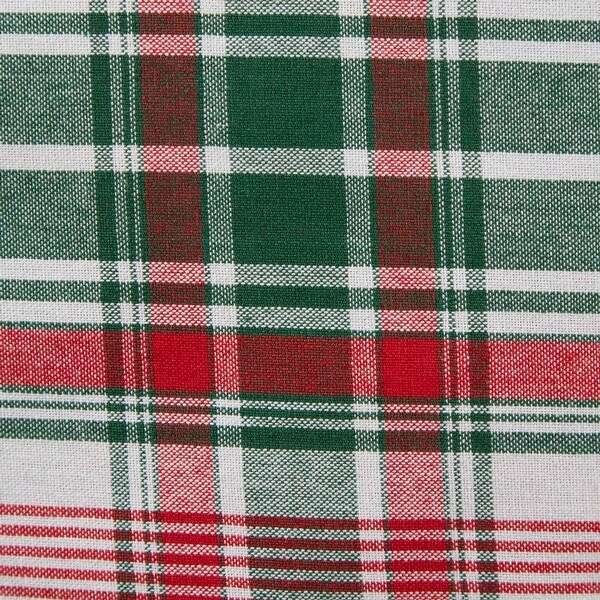 DII Yuletide Plaid Tablecloth