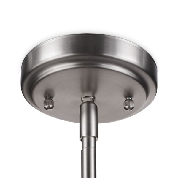 The Gray Barn Saffron 1-light Brushed Nickel Mini Pendant