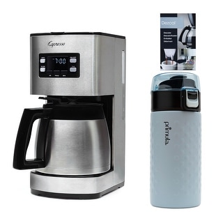 Capresso Stainless Steel 10-Cup Coffee Maker Bundle w/ Accessories