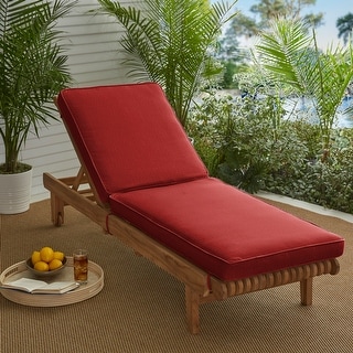 Humble + Haute Indoor/Outdoor Corded Chaise Lounge Chair Cushion