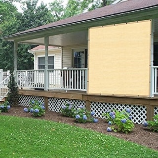 Agfabric 90% Sun Shade Cloth with Grommets - 6'x8', 12 Bungee Balls - 6' X 8'