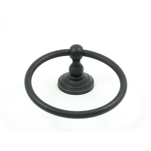 Stone Mill Hardware - Oil Rubbed Bronze Scottsdale Towel Ring - Brown