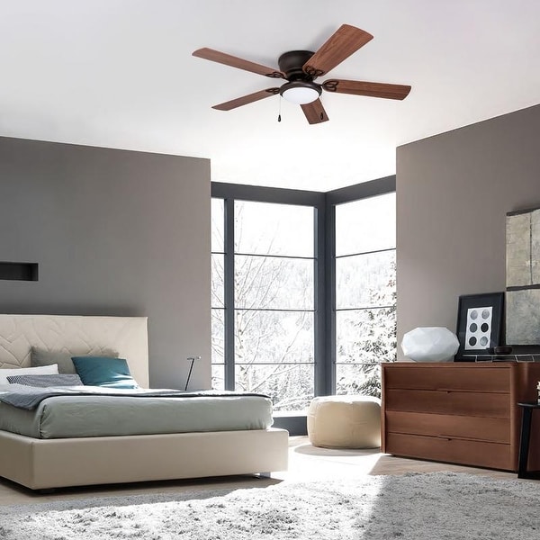 Prominence Home Benton 52-inch Bronze Hugger LED Ceiling Fan