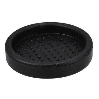 Silicone Gel Coffee Tamper Mat 2.5 Inch ID for Home Kitchen Black
