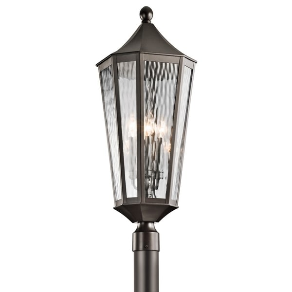 Kichler Lighting Rochdale Collection 4-light Olde Bronze Outdoor Post Mount