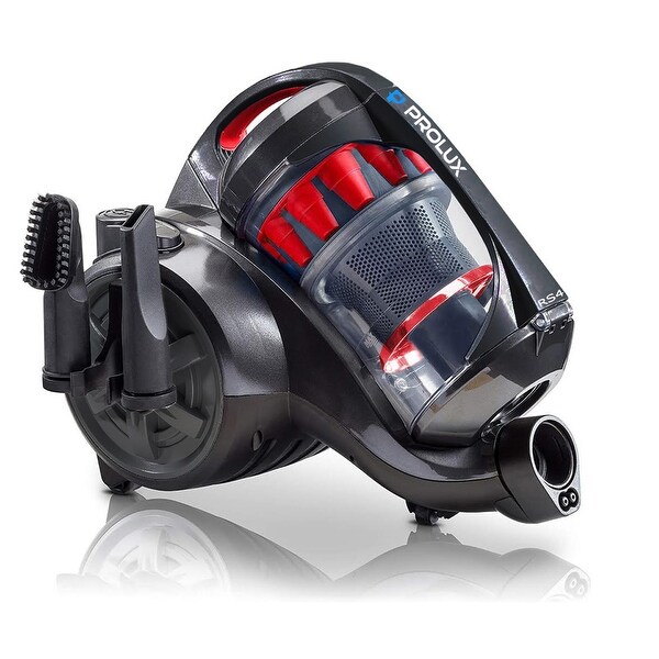 Prolux RS4 Lightweight Bagless Canister Vacuum with Dual HEPA Filtration Premium Button Lock Tools and Automatic Cord Rewind