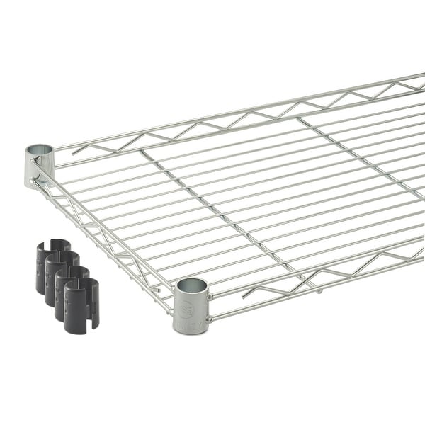 TRINITY Basics EcoStorage 5-Tier Pantry Rack 24" x 12" x 55.5" w/ Wheels, NSF Certified, Chrome