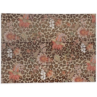 JACKOBEAN CHEETAH BROWN Bath Rug By Kavka Designs