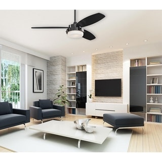 Westinghouse Lighting Alloy 3-Blade Indoor Ceiling Fan with LED Light Fixture and Opal Frosted Glass