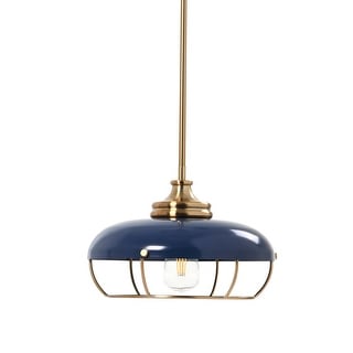 Robert Stevenson Lighting Presley - Caged Dome Ceiling Light - 13.0"L x 13.0"W x 8.9"H