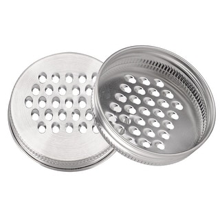 Stainless Steel Regular Mouth Mason Jars Grater Lid Tops