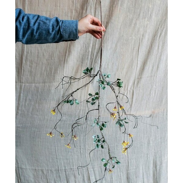 RusticReach Artificial Colorful Baby's-Breath Vine Stem 27" Tall