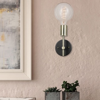 Porch & Den Chrysler 1-light Plug-in or Hardwire Wall Sconce