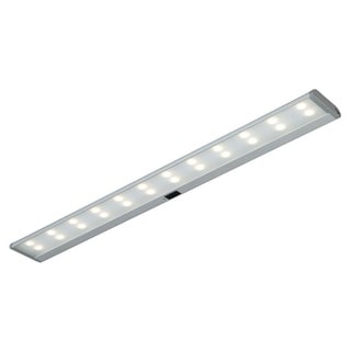 Instalux 24-in LED Brushed Nickel Linkable Plug-In Under Cabinet Light - 24-in W x 0.75-in H x 3-in D