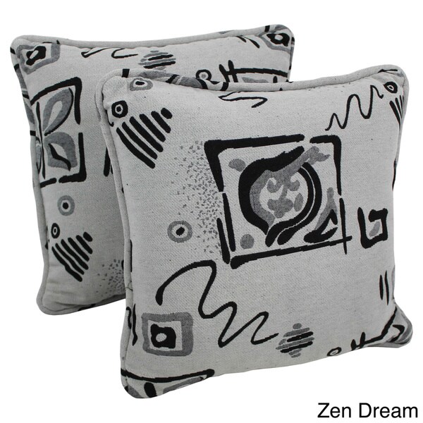 Blazing Needles 18-inch Corded Tapestry Pillows (Set of 2)