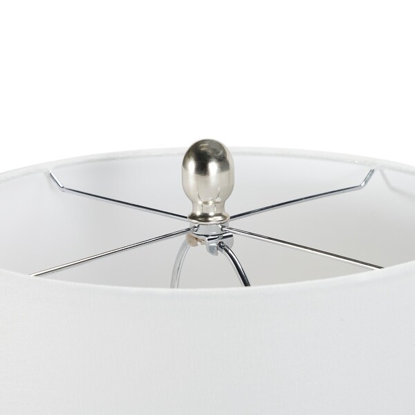 Nourison 26" White Textured Ceramic Urn Table Lamp