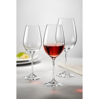 Red Vanilla Viola All-purpose Wine Glasses (Set of 6)