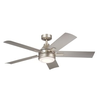 Kichler Lighting Tide 52 inch Integrated LED Indoor/Outdoor Brushed Nickel Ceiling Fan