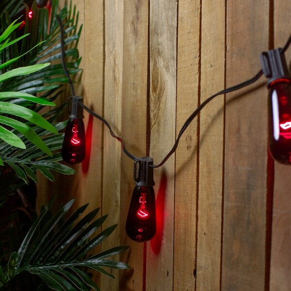 10ct Purple Edison E17 Halloween Light Set - 9ft Black Wire